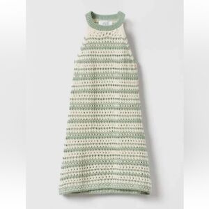 Zara crochet striped dress 9-10yr